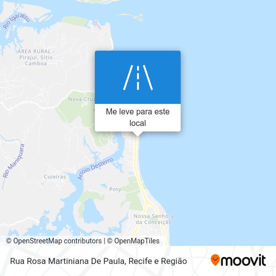 Rua Rosa Martiniana De Paula mapa