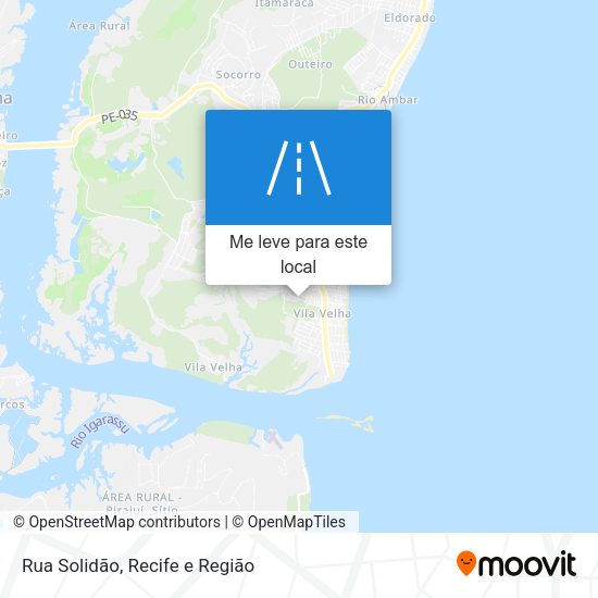 Rua Solidão mapa