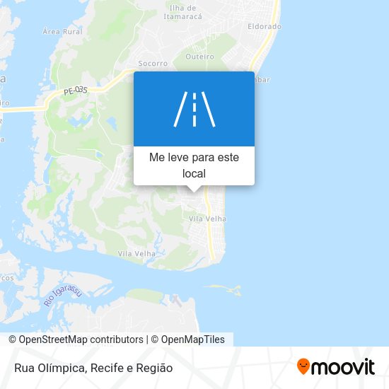 Rua Olímpica mapa
