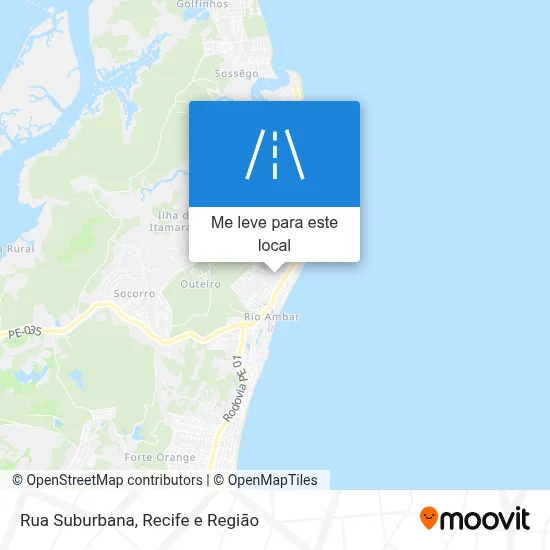 Rua Suburbana mapa