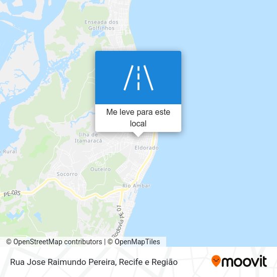 Rua Jose Raimundo Pereira mapa