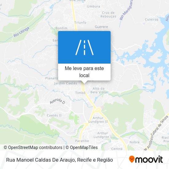 Rua Manoel Caldas De Araujo mapa