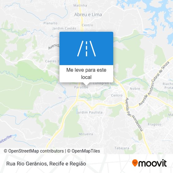 Rua Rio Gerânios mapa