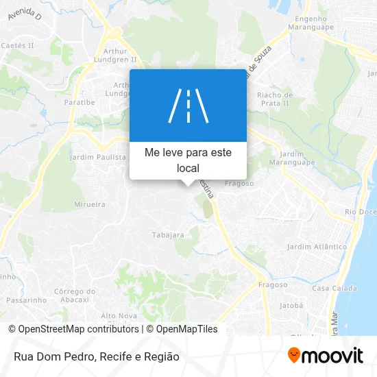Rua Dom Pedro mapa