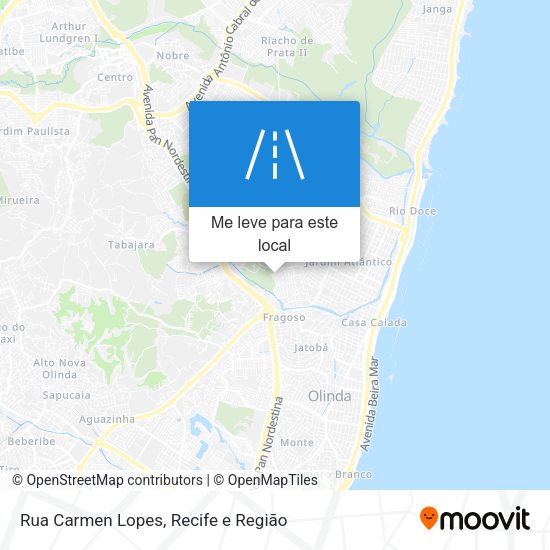 Rua Carmen Lopes mapa