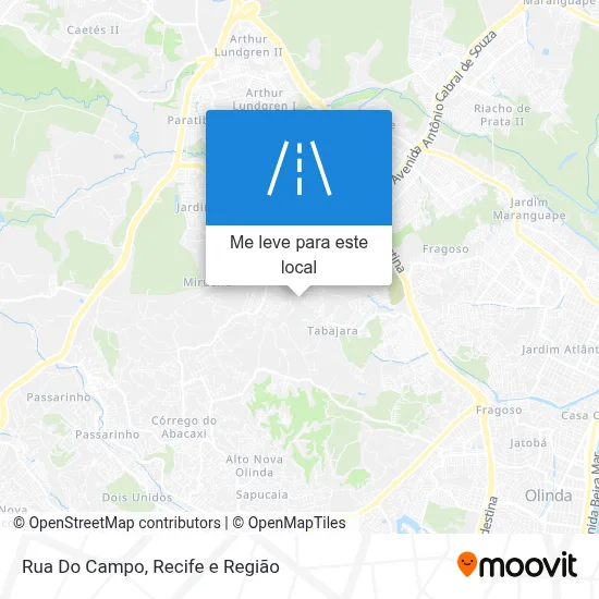Rua Do Campo mapa