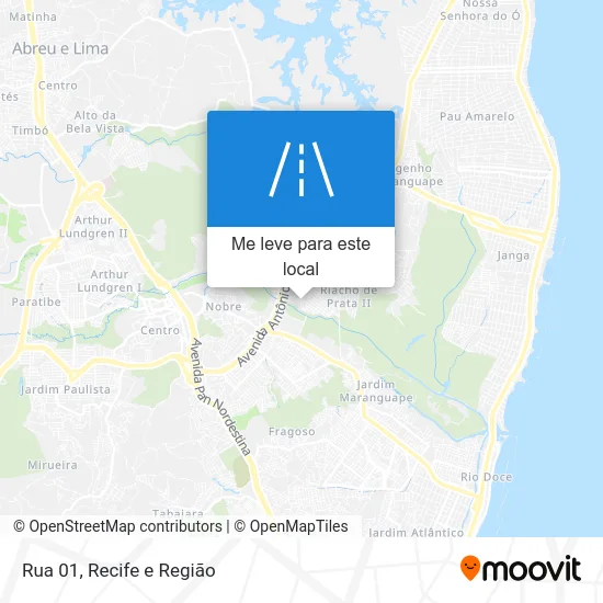 Rua 01 mapa