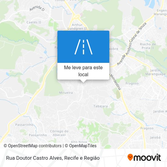 Rua Doutor Castro Alves mapa