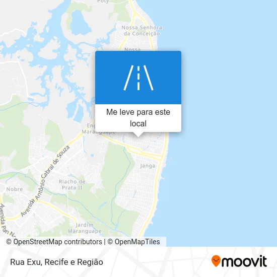 Rua Exu mapa