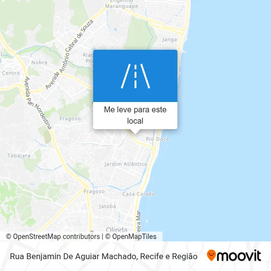 Rua Benjamin De Aguiar Machado mapa