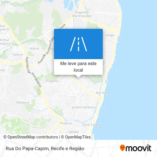 Rua Do Papa-Capim mapa
