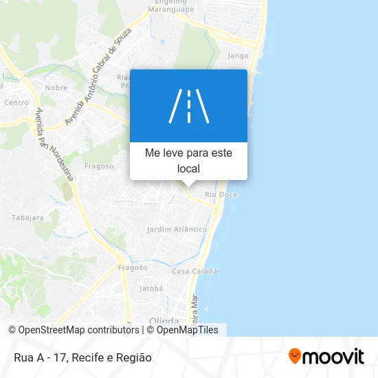 Rua A - 17 mapa