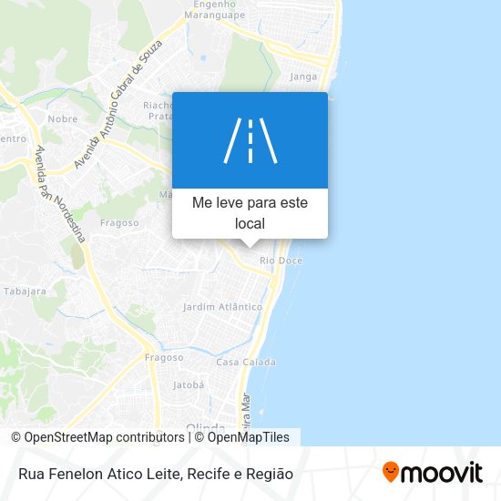 Rua Fenelon Atico Leite mapa
