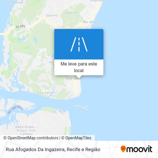 Rua Afogados Da Ingazeira mapa