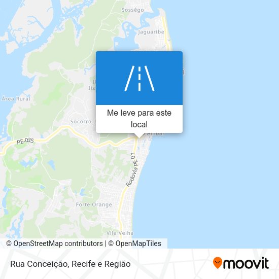Rua Conceição mapa