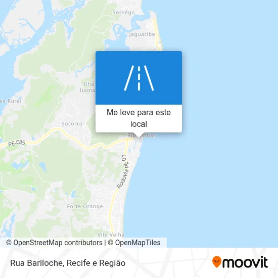 Rua Bariloche mapa