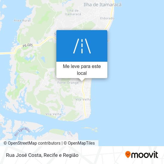 Rua José Costa mapa