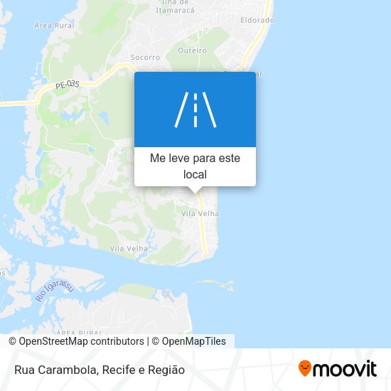 Rua Carambola mapa