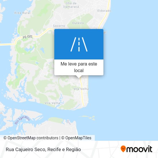 Rua Cajueiro Seco mapa