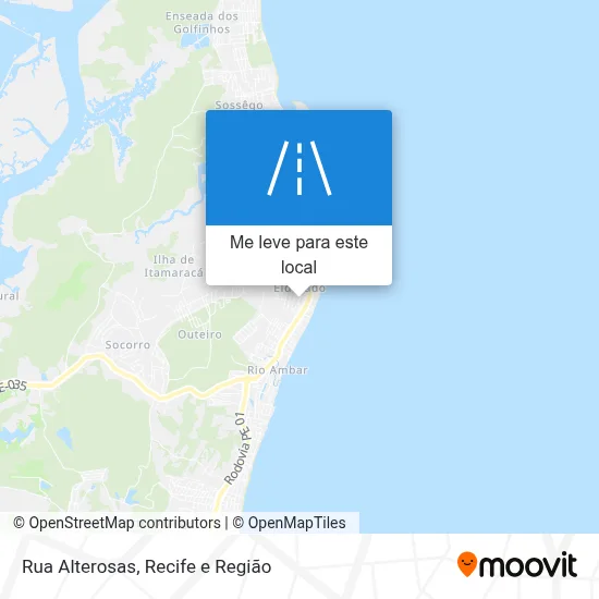 Rua Alterosas mapa