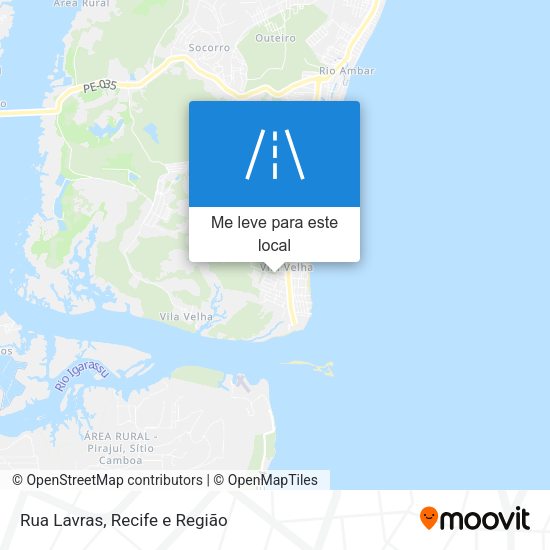 Rua Lavras mapa