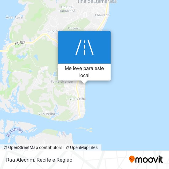 Rua Alecrim mapa