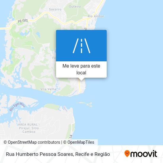 Rua Humberto Pessoa Soares mapa