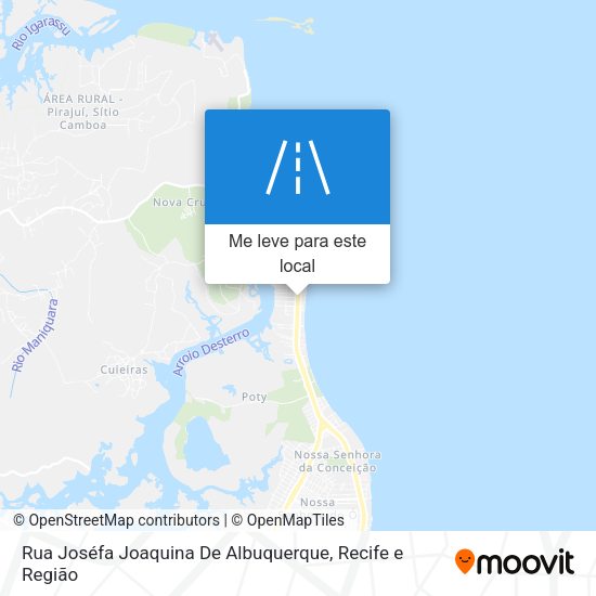 Rua Joséfa Joaquina De Albuquerque mapa