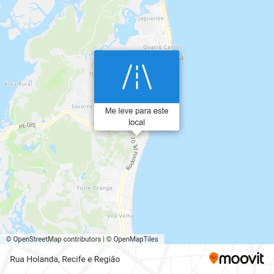 Rua Holanda mapa