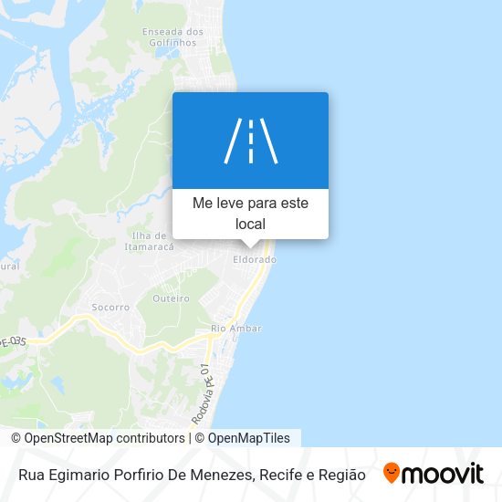 Rua Egimario Porfirio De Menezes mapa