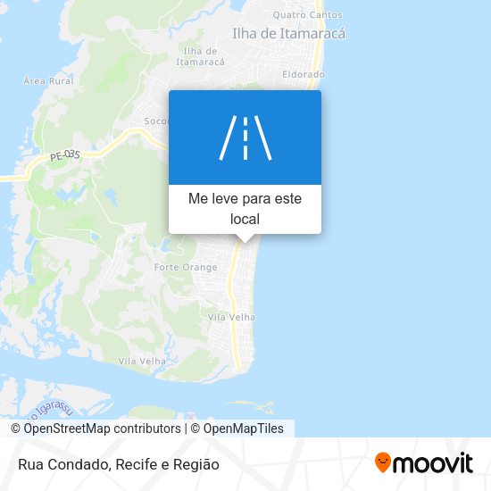 Rua Condado mapa