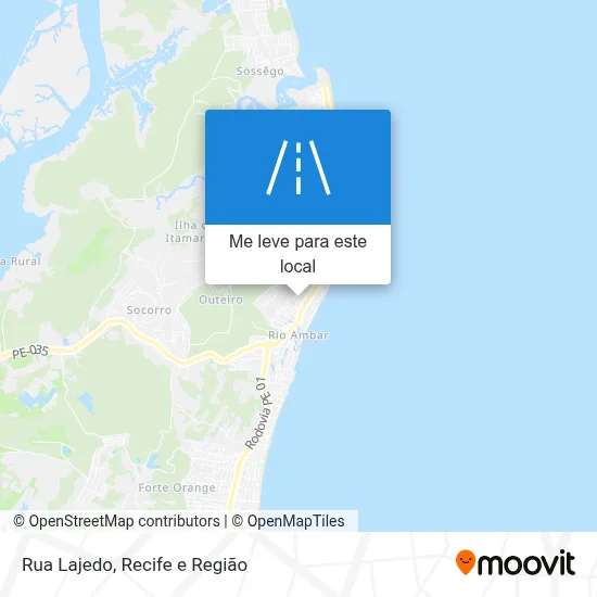 Rua Lajedo mapa