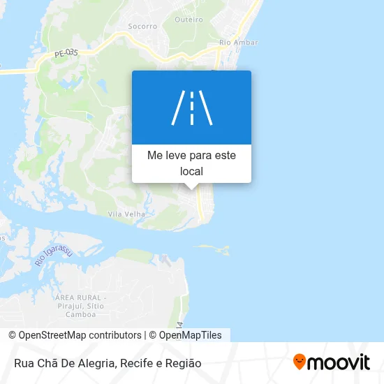 Rua Chã De Alegria mapa