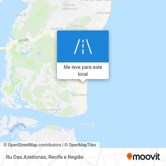 Ru Das Azeitonas mapa