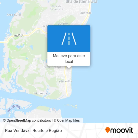 Rua Vendaval mapa