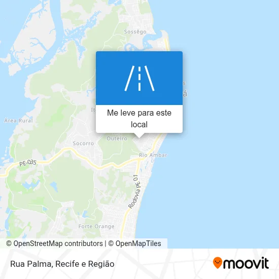 Rua Palma mapa