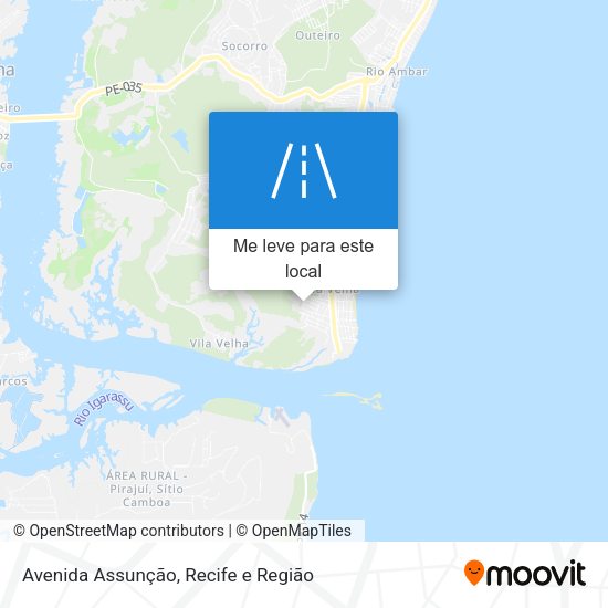 Avenida Assunção mapa