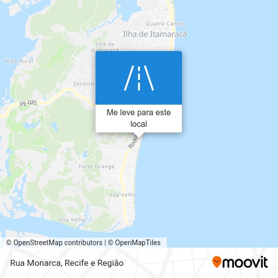 Rua Monarca mapa