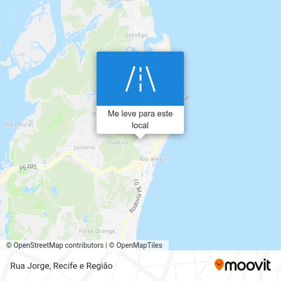 Rua Jorge mapa