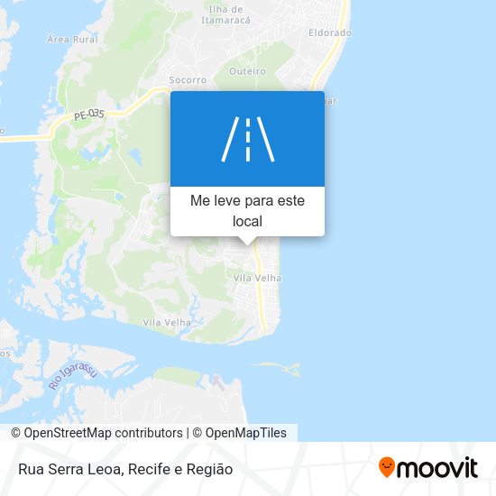 Rua Serra Leoa mapa