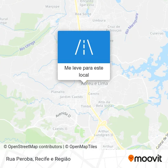 Rua Peroba mapa
