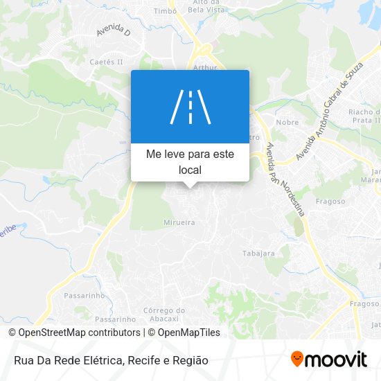 Rua Da Rede Elétrica mapa