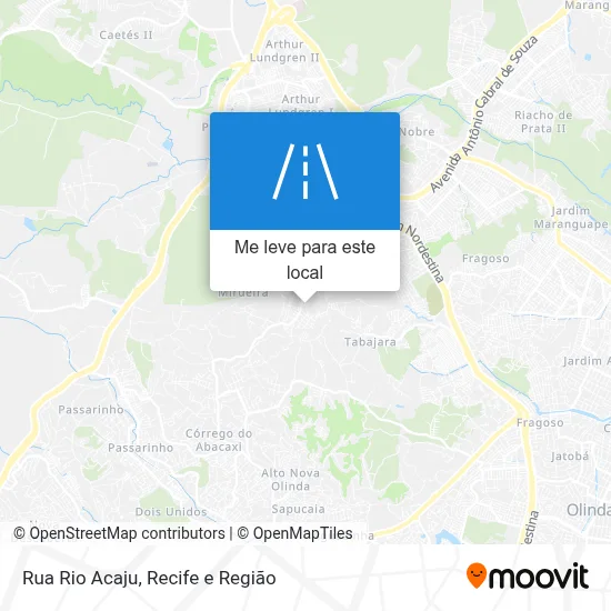 Rua Rio Acaju mapa