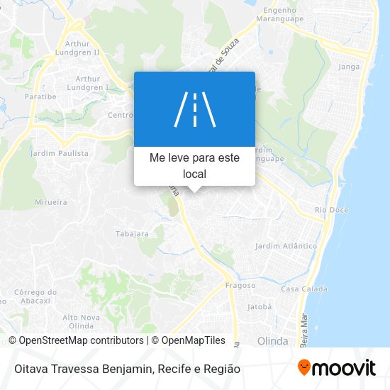 Oitava Travessa Benjamin mapa