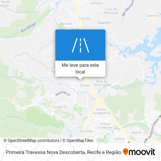 Primeira Travessa Nova Descoberta mapa
