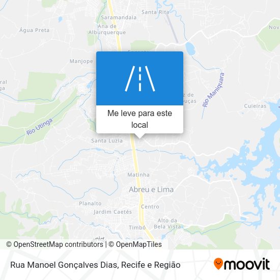Rua Manoel Gonçalves Dias mapa