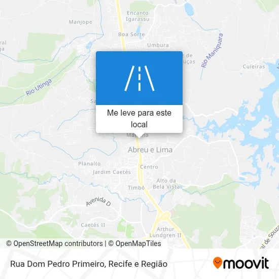 Rua Dom Pedro Primeiro mapa