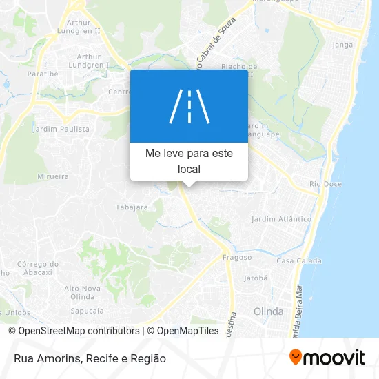 Rua Amorins mapa