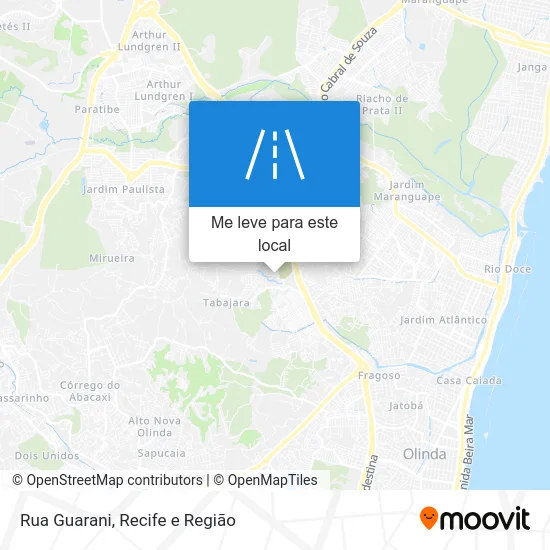Rua Guarani mapa