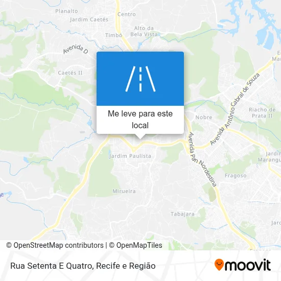 Rua Setenta E Quatro mapa